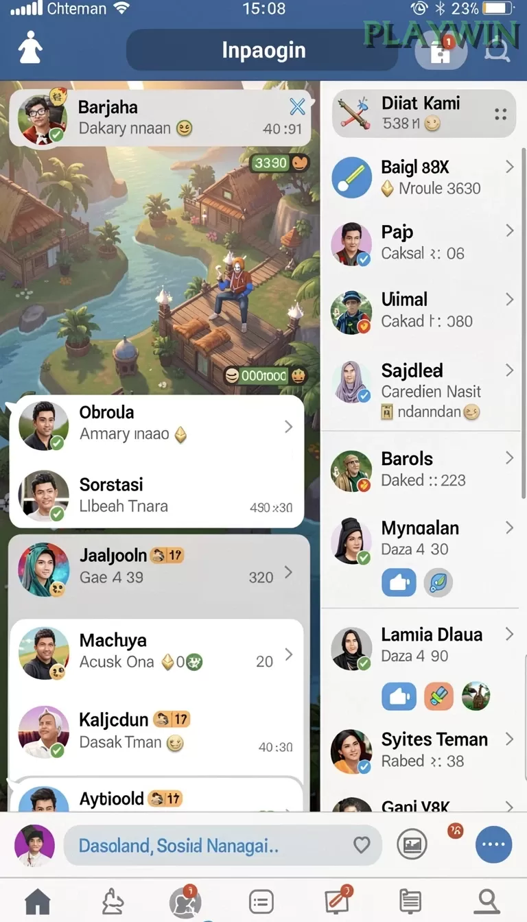 Cuplikan layar 234E — halaman utama